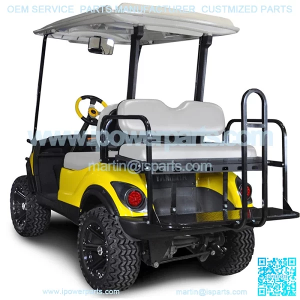 Yamaha 3 Golf Cart Rear Seat - Flip Seat w/ Cargo Bed (Choose Your Color, Fits all Yamaha models)