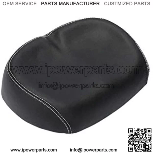 Bicycle Saddle Wear Resistant sy Install Sports Cycling Cushion Shock Absorb Double Layer Wide Large Ergonomic Outdoor Replacement Seat Elastic(Black)
