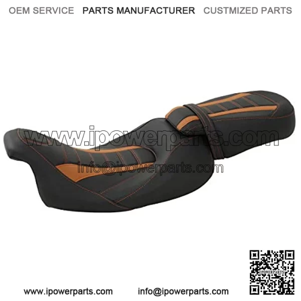 Rider and Passenger Seat 2-Up Motorcycle Seat Fit For Harley Road King Road Glide Street Glide Electra Glide Ultra Classic 2009-2020 - Image 2