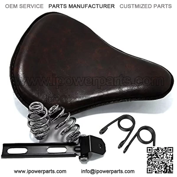 Custome 13" Driver Seat Leather Cushion for Harley Chopper Bobber Scooter Custom