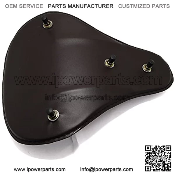Custome 13" Driver Seat Leather Cushion for Harley Chopper Bobber Scooter Custom - Image 5