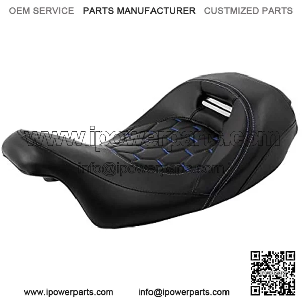 Solo Touring Seat Driver Rider Pillion Leather Seat Fit For Harley Road King Road Glide Street Glide Electra Glide Ultra Classic 2009-2020