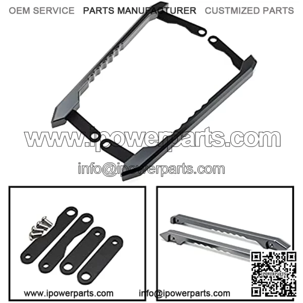 Motorcycle Passenger Rear Grab Bar Rear Seat Rail Kit Grab Handles Hand Grips Tail Handle Armrest for Yamaha MT09 FZ09 MT-09 FZ-09 MT 09 FZ 09 2013 2014 2015 2016 2017 2018 2019 2020 2021(Titanium) - Image 2