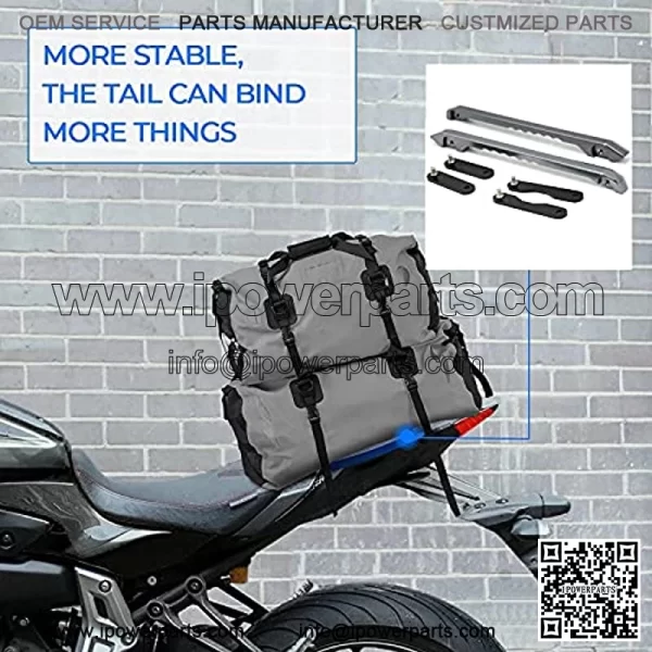 Motorcycle Passenger Rear Grab Bar Rear Seat Rail Kit Grab Handles Hand Grips Tail Handle Armrest for Yamaha MT09 FZ09 MT-09 FZ-09 MT 09 FZ 09 2013 2014 2015 2016 2017 2018 2019 2020 2021(Titanium) - Image 5