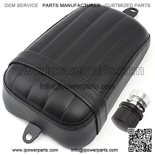 Rear Passenger Pillion Seat with Passenger Footpeg Kit fits for Harley Davidson Softail 2018-2022 Street Bob FXBB 18-later FXBB, FXST and '21-later FXBBS models - Image 4