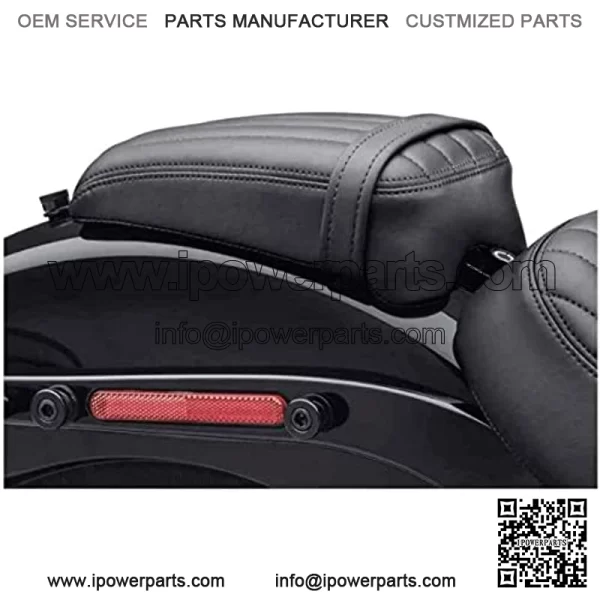 Rear Passenger Pillion Seat with Streamliner Passenger Footpegs Kit fits for Harley Davidson Street Bob FXBB 2018-2020,Street Bob 114 FXBBS 2021,Softail Standard FXST 2020-2021 Models - Image 2