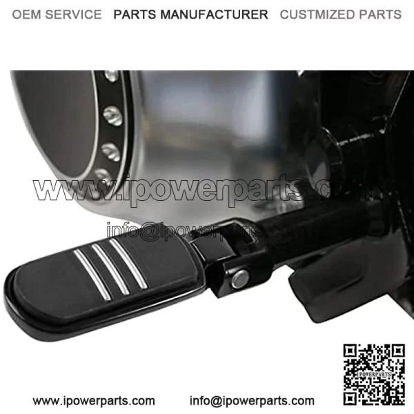 Rear Passenger Pillion Seat with Streamliner Passenger Footpegs Kit fits for Harley Davidson Street Bob FXBB 2018-2020,Street Bob 114 FXBBS 2021,Softail Standard FXST 2020-2021 Models - Image 3