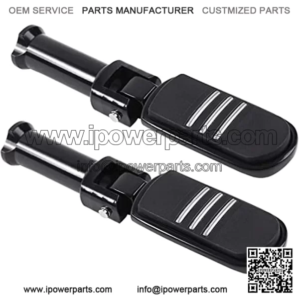 Rear Passenger Pillion Seat with Streamliner Passenger Footpegs Kit fits for Harley Davidson Street Bob FXBB 2018-2020,Street Bob 114 FXBBS 2021,Softail Standard FXST 2020-2021 Models - Image 5