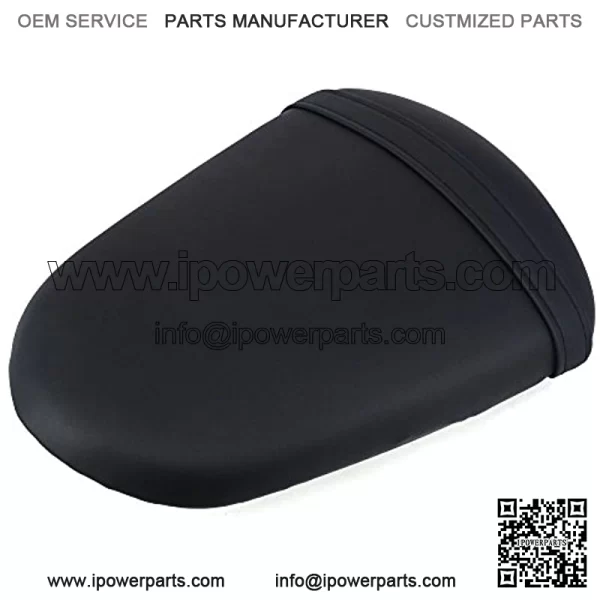 RACING Black Back Motorcycle Seat Soft Comfortable Leather Pad Cusion Rear Seat Passenger Pillion For GSXR 1000 2005-2006
