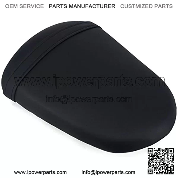 RACING Black Back Motorcycle Seat Soft Comfortable Leather Pad Cusion Rear Seat Passenger Pillion For GSXR 1000 2005-2006 - Image 2