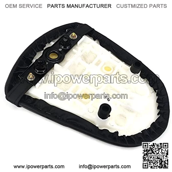 RACING Black Back Motorcycle Seat Soft Comfortable Leather Pad Cusion Rear Seat Passenger Pillion For GSXR 1000 2005-2006 - Image 3