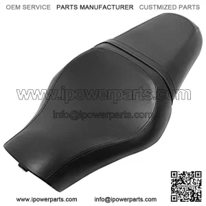 Motorcycle Front Driver Rear Passenger  Leather Seat Cushion for Harley Sportster Iron 883 XL 1200,Black