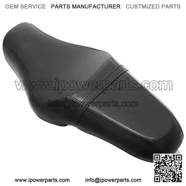 Motorcycle Front Driver Rear Passenger  Leather Seat Cushion for Harley Sportster Iron 883 XL 1200,Black - Image 2