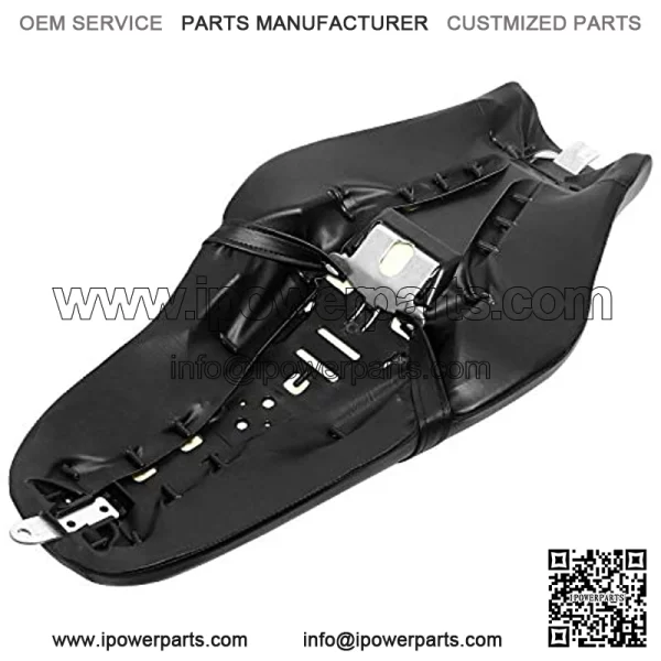 Motorcycle Front Driver Rear Passenger  Leather Seat Cushion for Harley Sportster Iron 883 XL 1200,Black - Image 5
