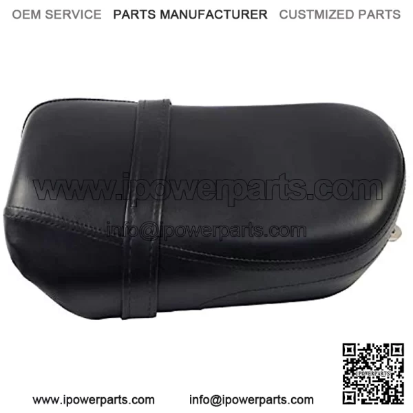 Motorcycle Passenger Pillion Black Leather Rear Seat Pad Custom For Vulcan 650 VN650 2015-UP - Image 3