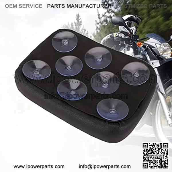Motorcycle Pillion Cushion Pad With 8 Suction Cup Solo Rear Seat Passenger Saddle For XL883 XL1200 X48 X72 Cruiser Chopper Custom,Ghost head - Image 5