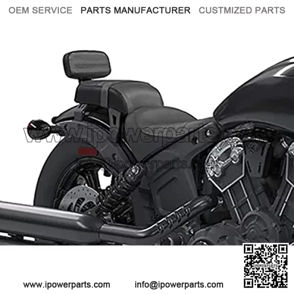 Passenger Seat Backrest, GUAIMI Lether Passenger Seat + Backrest Pad Set Compatible with Indian Scout Bobber Twenty/Sixty 2018-2021 Replace OEM Number: 2882853-VBA - Image 3