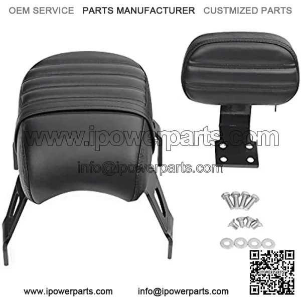 Passenger Seat Backrest, GUAIMI Lether Passenger Seat + Backrest Pad Set Compatible with Indian Scout Bobber Twenty/Sixty 2018-2021 Replace OEM Number: 2882853-VBA - Image 4