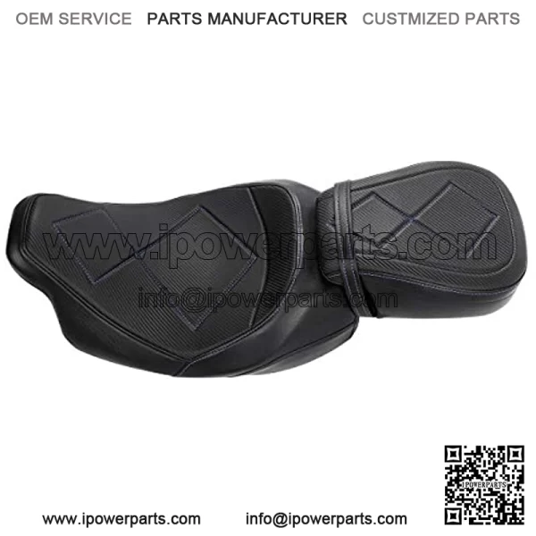 Rider and Passenger Seat Low-Profile Seat  Seat Fit For Harley Touring Road King Road Glide Street Glide Electra Glide Ultra Classic 2009-2020 - Image 4