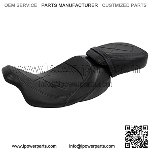 Rider and Passenger Seat Low-Profile Seat  Seat Fit For Harley Touring Road King Road Glide Street Glide Electra Glide Ultra Classic 2009-2020 - Image 5