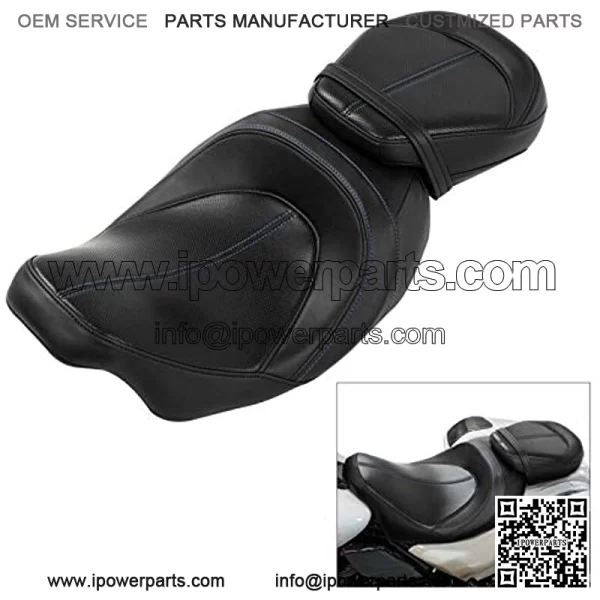 Rider and Passenger Seat  Seat Low-Profile Seat Fit For Harley Touring Road King Road Glide Street Glide Electra Glide Ultra Classic 2009-2020