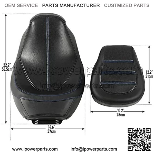 Rider and Passenger Seat  Seat Low-Profile Seat Fit For Harley Touring Road King Road Glide Street Glide Electra Glide Ultra Classic 2009-2020 - Image 4