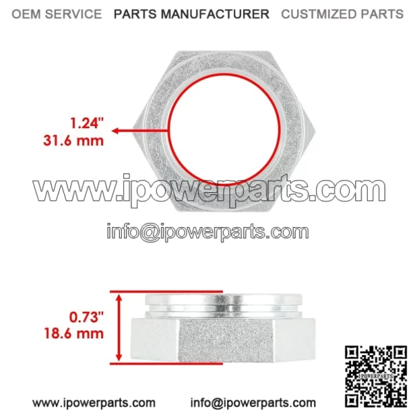 Polaris Scrambler 400/500 2X4/4X4 2002 Rear Axle Nuts (2) - Image 2