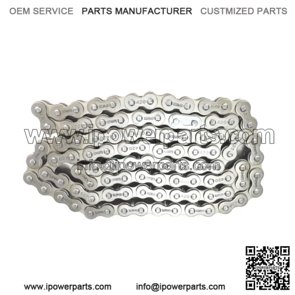 #420 chain, 98 links including the master link