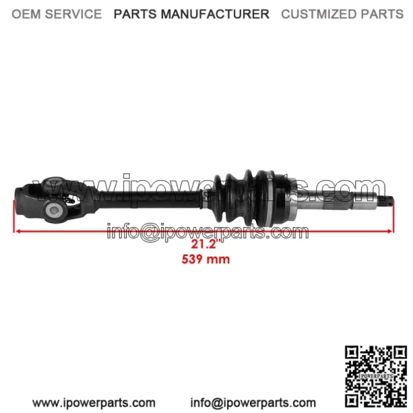 Polaris Scrambler 500 1997-1998 Front Right CV Joint Axle (BTB 138 Stamped) - Image 2