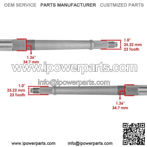 Polaris Scrambler 500 4X4/2X4 1998-2004 Rear Axle Shaft - Image 3
