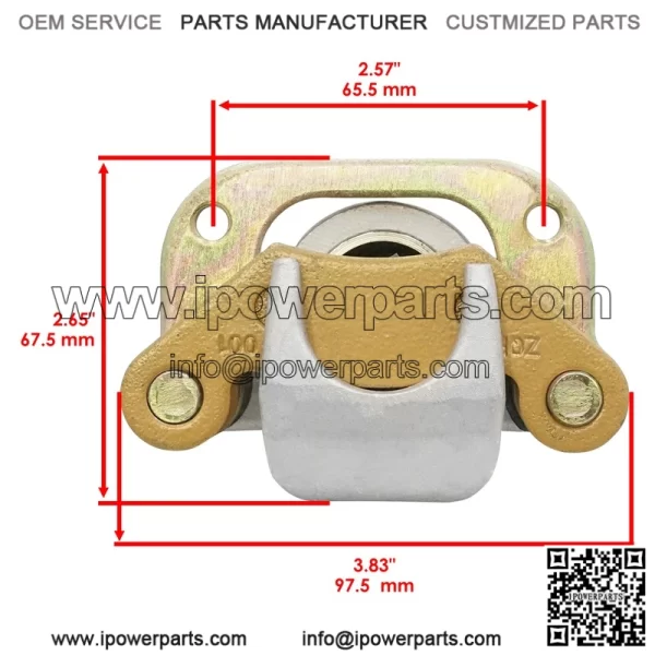 Polaris Scrambler 500 2X4/4X4 1997-2000 Front Brake Calipers w/Pads (Left/Right) - Image 2