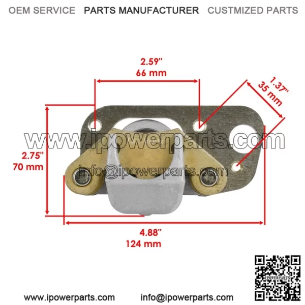 Polaris Scrambler 500 2X4/4X4 2001-2002 Front Brake Calipers w/Disc (Left/Right) - Image 3