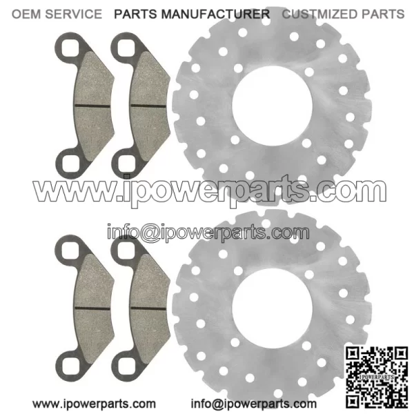 Polaris Scrambler 500 2X4/4X4 2001-2009 Front Brake Disc Rotors w/Pads
