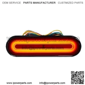 12-80V Dual Color Motorcycle Scooter Amber Color For Turn Signals and Red Color For Tail Light Brake Stop Light Lamp (Pack of 1)