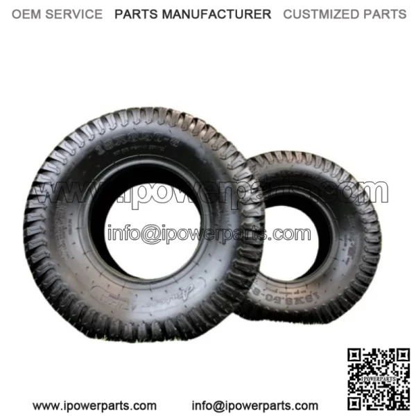 Set of Two 18x8.50-8 4 Ply Turf Tires for Lawn & Garden Mowers 18x8.5-8